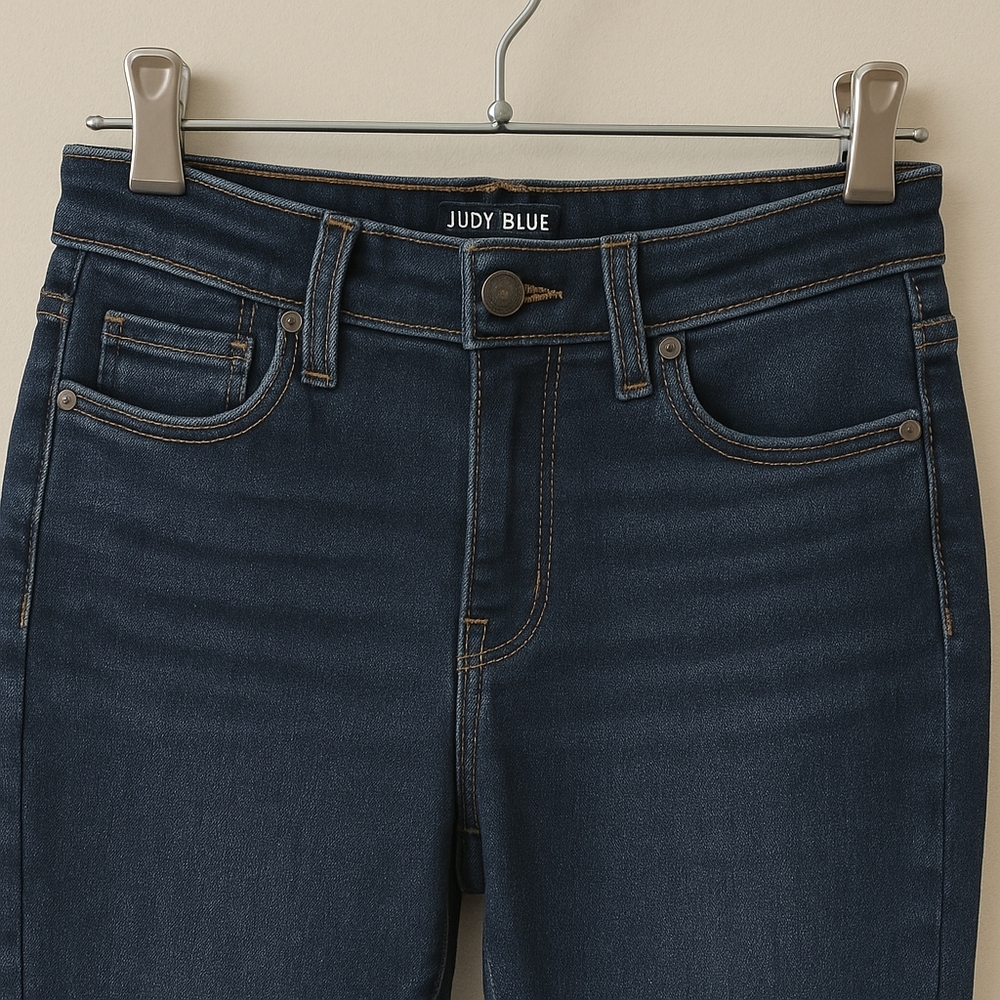 Judy Blue Size 5/27 Straight Fit Jeans JB82164DK Dark Wash Fall Winter - Picture 6 of 8